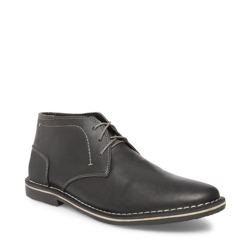 Botas Chukka Steve Madden Harken Cuero Hombre Negras | ES WZ6028